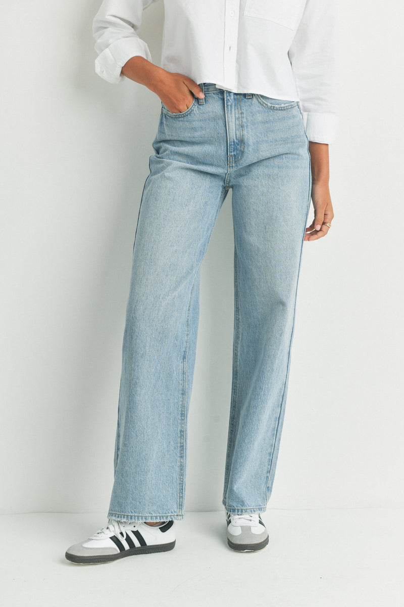 High Waisted Skater Jean – Melrose in the OC