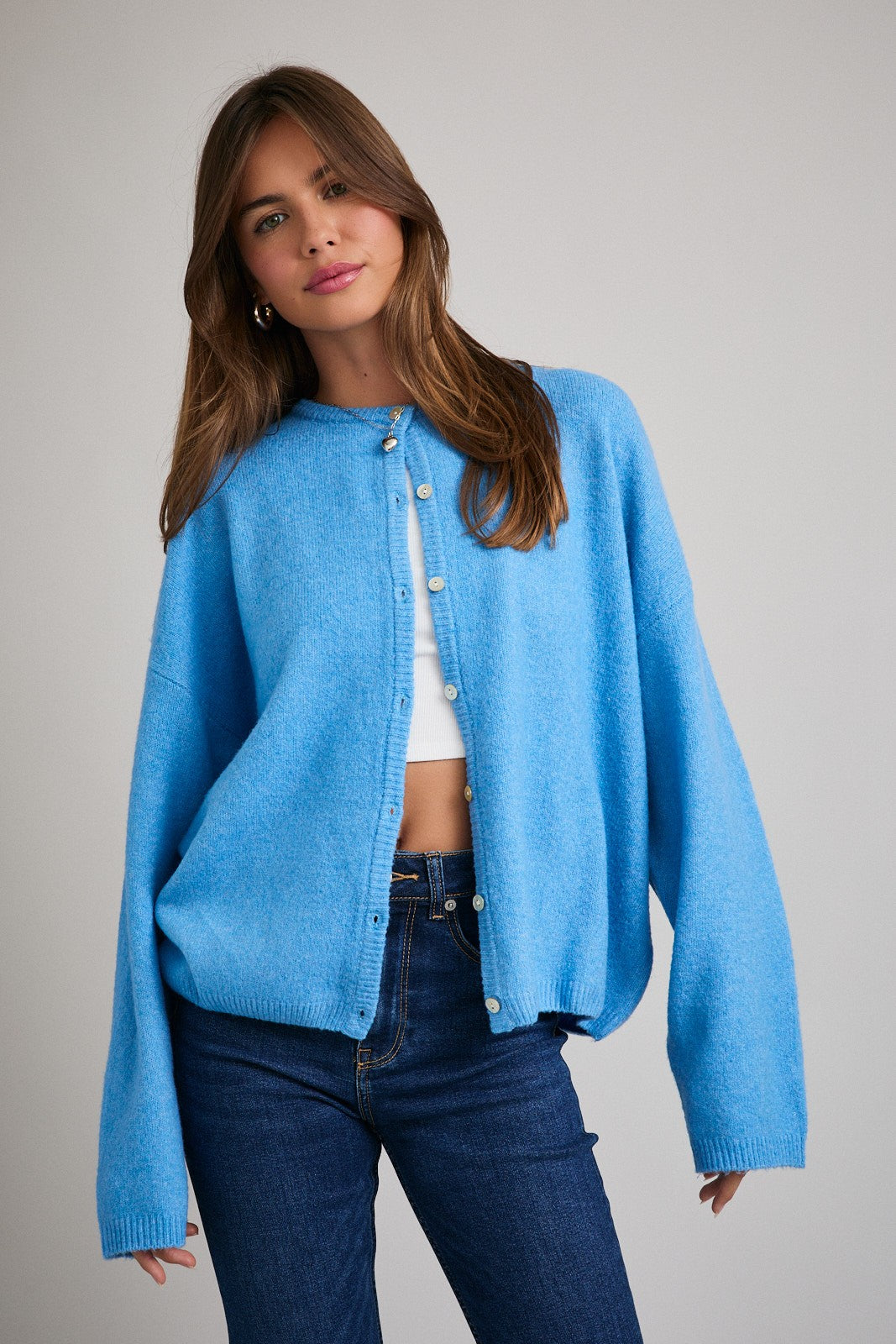 新品　Liter Melrose eyelet alpaca cardigan The Crew Cardigan in Alpaca | Almond – Everlane