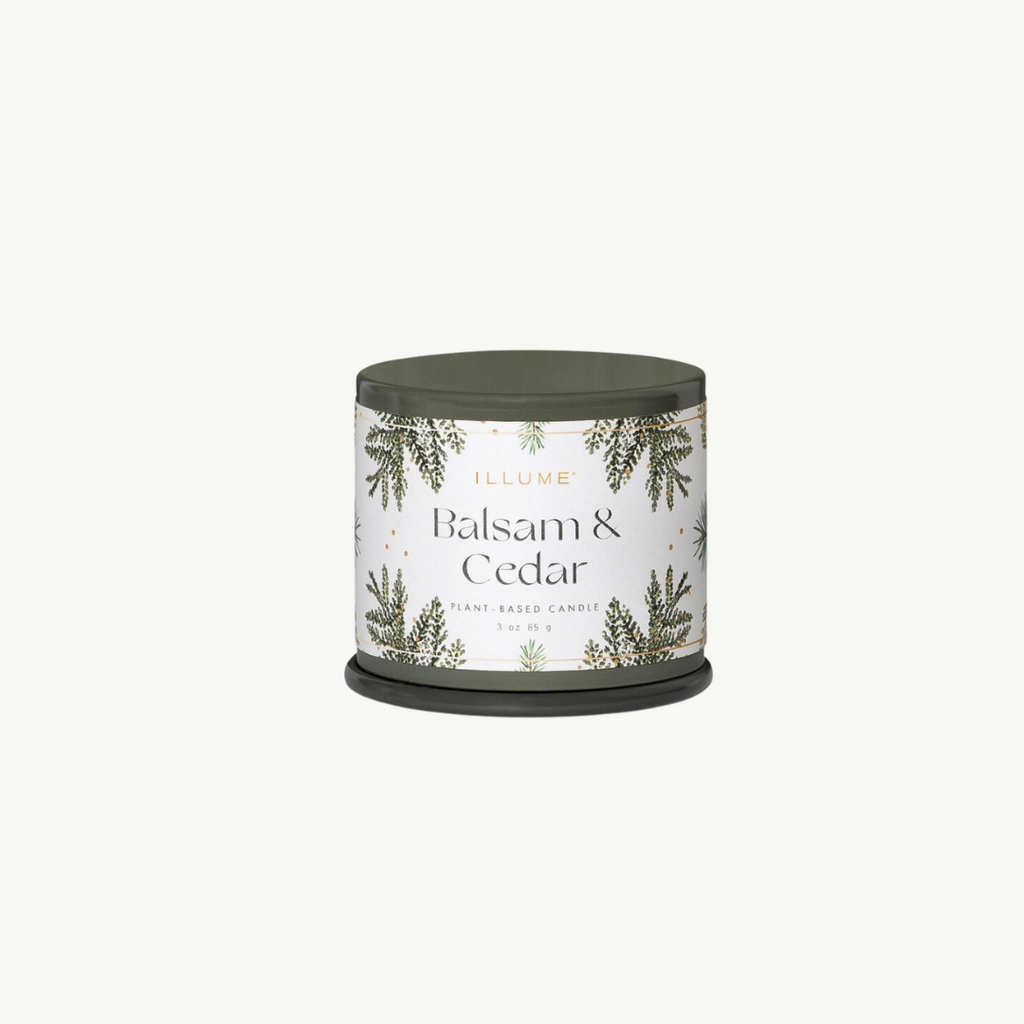 Illume- Balsam & Cedar Demi Tin Candle