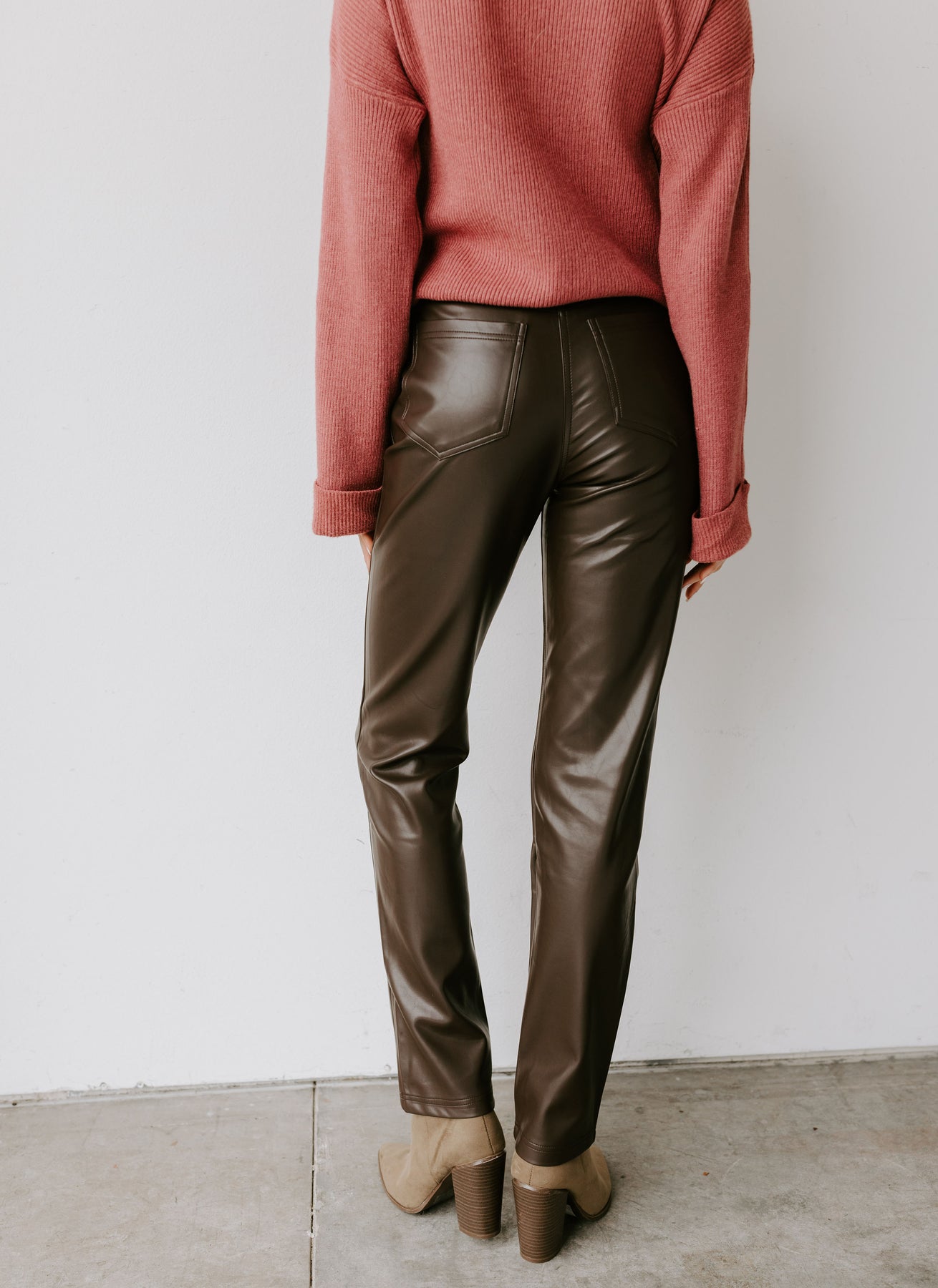 Brown Leather Pants – Glamorouspeachboutique